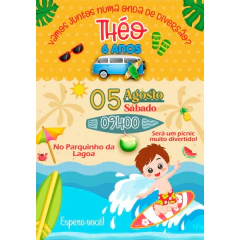 Convite Virtual - Praia/ Surf - comprar online