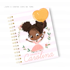 Caderneta de Vacina - Menina Negra Balão