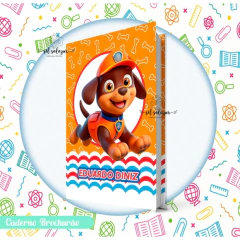 Caderno Brochurão (g) - Combo Patrulha Canina (05 Unidades) - Sil Salazar Papelaria Personalizada | Envio para todo o Brasil