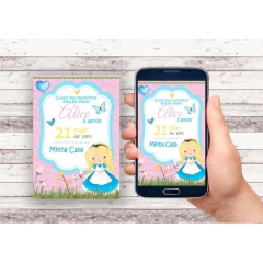 Convite Virtual - Alice no País das Maravilhas