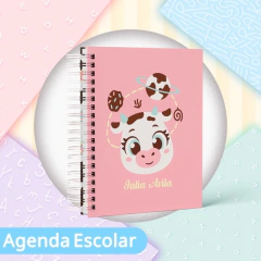 Agenda Escolar Datada 2026 - Vaquinha Chocolate Puket