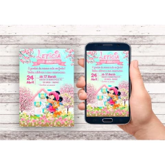 Convite Virtual - Jardim da Minnie