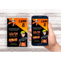 Convite Virtual - Naruto