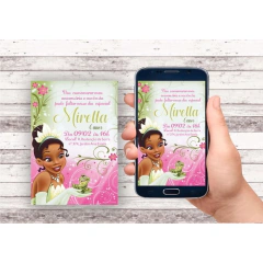Convite Virtual - Princesa Tiana