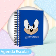 Agenda Escolar Datada 2026 - Sonic