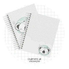 Caderneta de Vacina - Coala Escandinavo - Sil Salazar Papelaria Personalizada | Envio para todo o Brasil