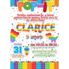 Convite Virtual - Fidget Toys (pop It) 03 - comprar online