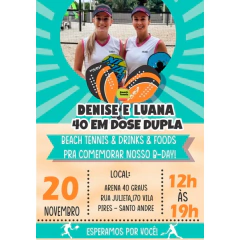 Convite Virtual - Beach Tennis com Foto