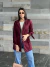 Maxi Blazer Alfaiataria Burgundy - Maju Boutique