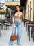 Calça Jeans Wide Leg na internet
