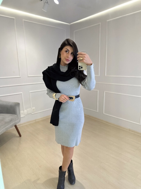 Vestido Francesca Cinza