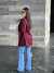 Maxi Blazer Alfaiataria Burgundy - loja online