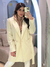 Casaco lã batida off white - loja online