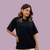 Camiseta Oversize Preta - Maja Madre