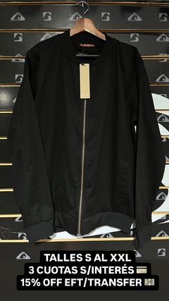 Chaqueta bomber negra