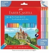 Lápis De Cor Com 24 Cores + 4 Cores Pastel Faber Castell