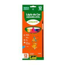 Lápis De Cor – Leo&Leo – 12 Cores – Aquarelável + Apontador + Pincel