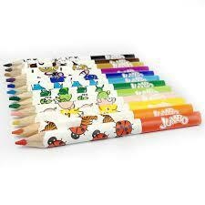 Lápis de cor 12 cores jumbo triangular 123012AP - Faber-Castell - comprar online