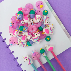 Imagem do Ponteira Decorada Fun Para Lápis (Flamingo, Unicórnio, Cisnei e Cacto)