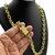 Corrente 14mm Cadeado Fecho Marcão 750 Banhado A Ouro 18k - comprar online