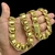 Corrente 15mm Dubai Fecho Marcão 750 Banhado A Ouro 18k - Destake Atacado
