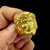 Anel Face de Cristo 3D - Banhado A Ouro 18k - loja online