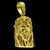 Pingente Face de Cristo 3D (M) Banhado A Ouro 18k - Destake Atacado