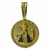 Pingente Nossa Senhora Santuário Véu Azul Cravejado (G) Banhado A Ouro 18k