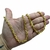Corrente 6mm Cadeado Banhado A Ouro 18k