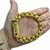 Pulseira 12mm Friso Triplo Banhado a Ouro 18k na internet
