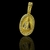Pingente Medalha Nossa Senhora Cravejado (P) Banhado A Ouro 18k - comprar online