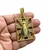 Pingente Placa Nossa Senhora Vazado Cravejado (M) Banhado A Ouro 18k