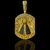 Pingente Nossa Senhora Rogai Por Nós Cravejado (G) Banhado A Ouro 18k - comprar online