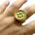 Anel Estrela de Davi Redondo Banhado A Ouro 18k na internet