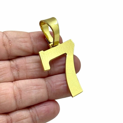 Pingente 7 Banhado A Ouro 18k - (M)