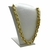 Corrente 8mm Cadeado FEMININO Fecho Gaveta Banhado A Ouro 18k