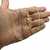 Corrente 2mm Piastrine Fecho Lagosta Banhado A Ouro 18k