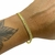Pulseira 5mm Grumet Dupla Marcação 750 Banhado a Ouro 18k