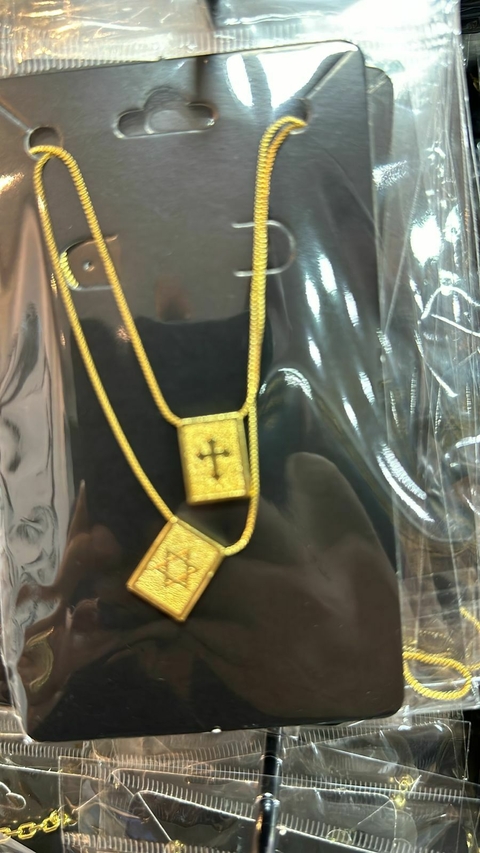 Escapulário Banhado A Ouro 18k - Lançamento
