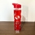 Garrafa de plástico detalhes em vermelho
