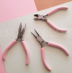 Set alicate y 2 pinzas para bijouterie y artesanias | IBICRAFT