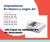 SERVICIO DE IMPRESIÓN | BLANCO Y NEGRO A4 | DOBLE FAZ