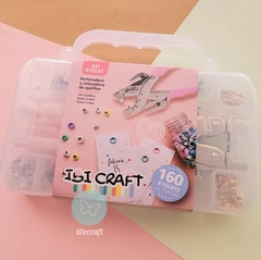 Kit perforadora y colocadora eyelet con 2 puntas y 160 ojalillos - tienda online