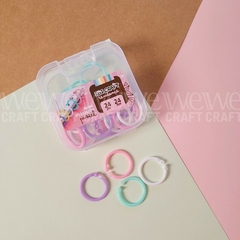 Aros plásticos colores pastel | caja x 24 unidades de 24mm en internet