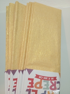 Papel crepe AMARILLO PERLADO - Insumos de impresion Burzaco