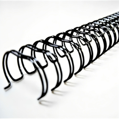 Anillos de alambre | doble ring | paso 3:1 | 15MM NEGRO - comprar online