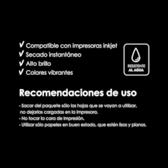 Papel fotográfico brillante | 200gr A4 | 100 HOJAS |Art Jet en internet