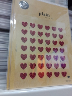 Stickers corazón con glitter | suatelier | 42 pieces en internet