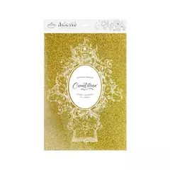 Cuentilina | papel con glitter | Oro corona real | A4 - comprar online