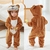 Macacão de bebê fantasia de inverno flanela para menina menino criança roupas na internet